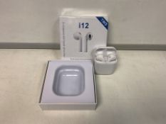 16 X BRAND NEW i12 TWS BLUETOOTH 5.0 HEADPHONE SPORTS SWEATPROOF TRUE WIRELESS TOUCH EAR PODS RRP £