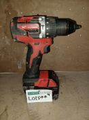 MILWAUKEE CORDLESS COMBI DRILL COMES WITH BATTERY (UNCHECKED, UNTESTED) PCK