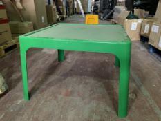 6 X BRAND NEW CHILDRENS TABLES GREEN R19