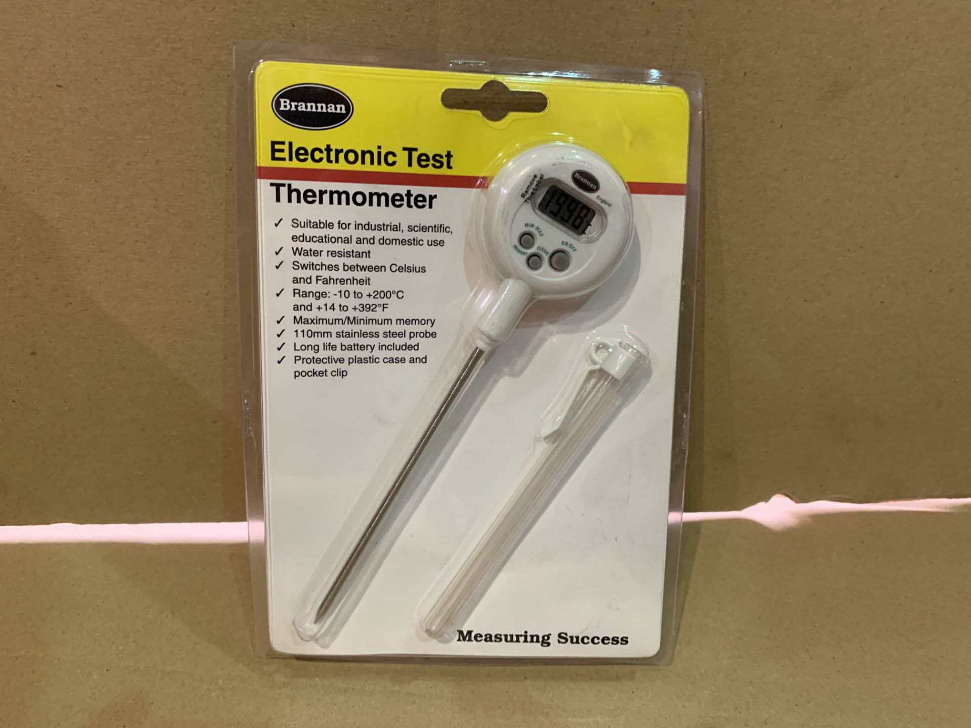 21 X BRAND NEW BRANNAN ELECTRONIC TEST THERMOMETERS RRP £16 EACH R15