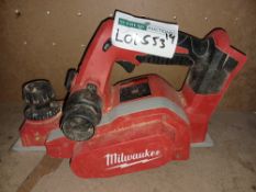 MILWAUKEE M18 BP-0 18V LI-ION CORDLESS PLANER (UNCHECKED,UNTESTED) PCK