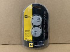 18 X BRAND NEW AA COMBINATION PADLOCK SETS S1