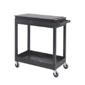 BRAND NEW SERVICE TROLLEY WITH LOCKABLE TOOLBOX TUB TRAYS RRP £295 GI695L