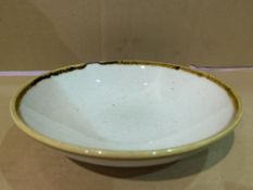 4 X BRAND NEW PACKS OF 12 CHURCHILL STONECAST BARLEY WHITE COUPE BOWL 18.2CM RRP £117 PER PACK R15