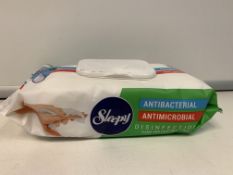 72 X NEW PACKS OF 70 SLEEPY ANTIBACTERIAL ANTIMICROBIAL FRAGRANCED WET WIPES (ROW15)