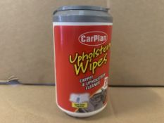 34 X BRAND NEW CARPLAN PACKS OF 20 UPHOLSTERY WIPES S1