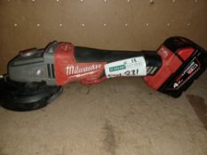 MILWAUKEE M18 CAG115XPDB-0 FUEL 18V LI-ION 4½" BRUSHLESS CORDLESS ANGLE GRINDER - BARE COMES WITH