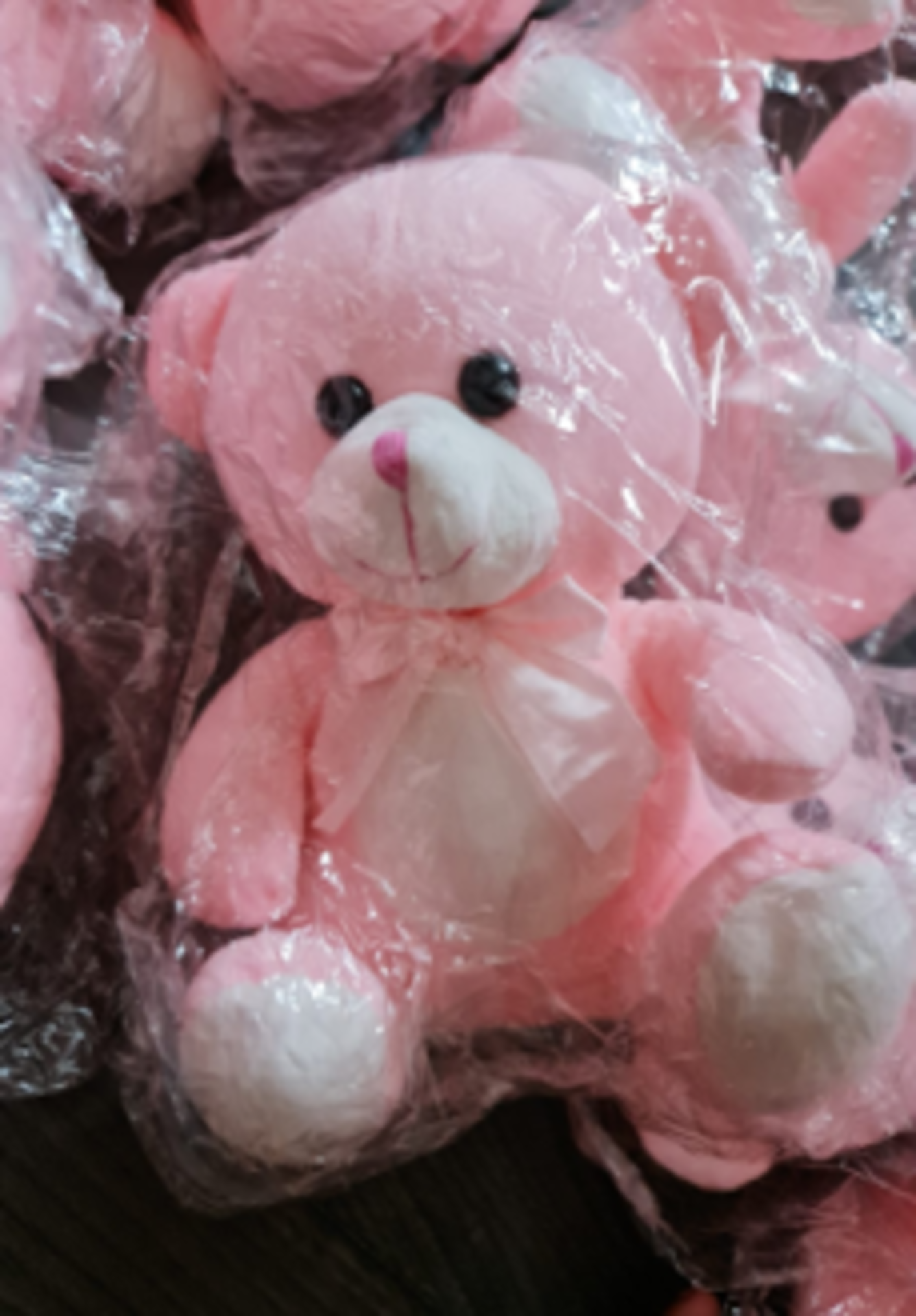20 X BRAND NEW PINK SOFT TOY TEDDY BEARS WITH BOW RRP £12 EACH S1