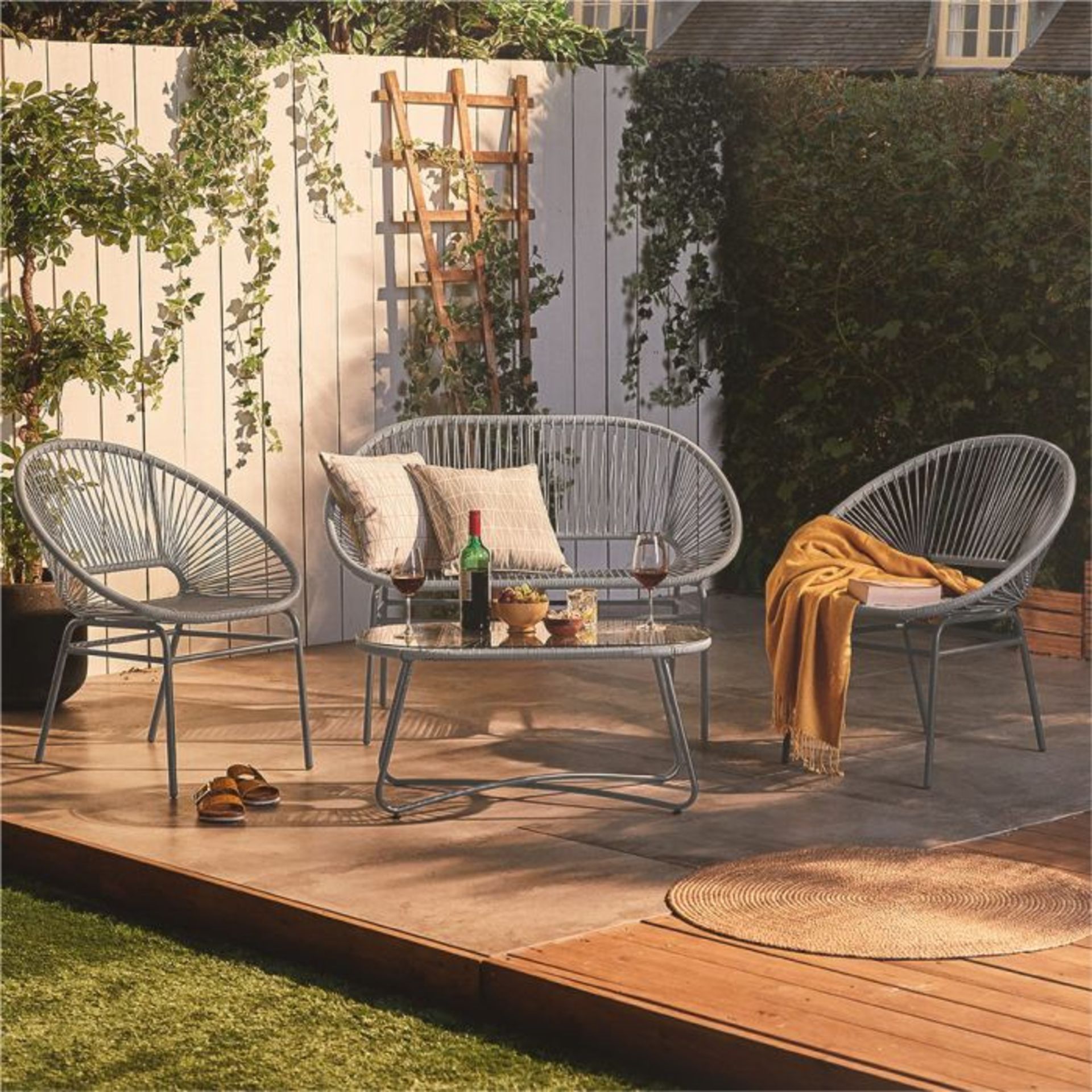 Rattan Sofa and Table Set. The seating area is an important part of any outdoor space, it brings - Image 2 of 3