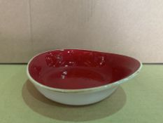 4 X BRAND NEW PACKS OF 12 STEELITE PERFORMANCE CRAFT RED BOWL 15.5CM RRP £144 PER PACK R15