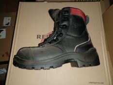 4 X BRAND NEW BOXED RED WING BOOTS COLOUR BLACK IN VARIOUS SIZES R18