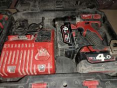 MILWAUKEE M18 BPDN-402C 18V 4.0AH LI-ION REDLITHIUM CORDLESS COMBI DRILL COMES WITH 1 BATTERY,