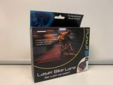 36 X NEW BOXED PURSUIT LASER BIKE LANE LIGHTS - 5 SUPER BRIGHT LEDS - WEATHER RESISTANT. RRP £15