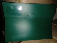 190 X GREEN EDUCATION/WORK ABSENCE FOLDERS WITH 5 SLEEVES R18