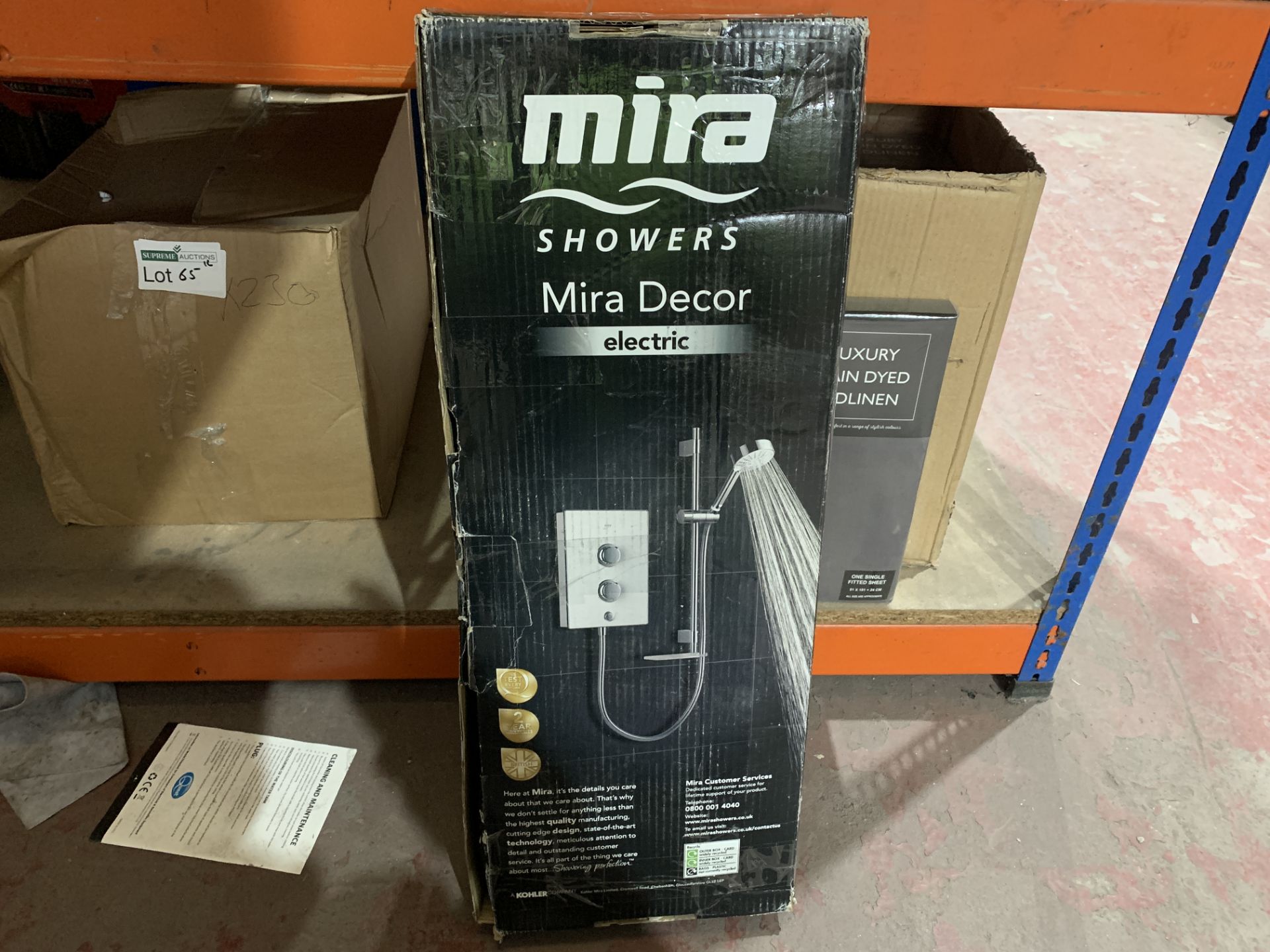 MIRA DECOR WHITE / CHROME 8.5KW MANUAL ELECTRIC SHOWER PCK