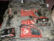 MILWAUKEE M18 CHD-402C FUEL 3.5KG 18V 4.0AH LI-ION REDLITHIUM BRUSHLESS CORDLESS SDS PLUS DRILL