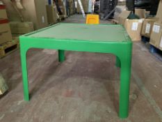 6 X BRAND NEW CHILDRENS TABLES GREEN R19