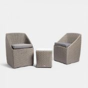 Luxury Rattan Bistro Set. Whether you have a large garden or a small balcony, this bistro set is the