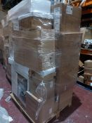 (Q102) PALLET TO CONTAIN A LARGE QTY OF VARIOUS BATHROOM STOCK TO INCLUDE: FREESTANDING BATH TAP,