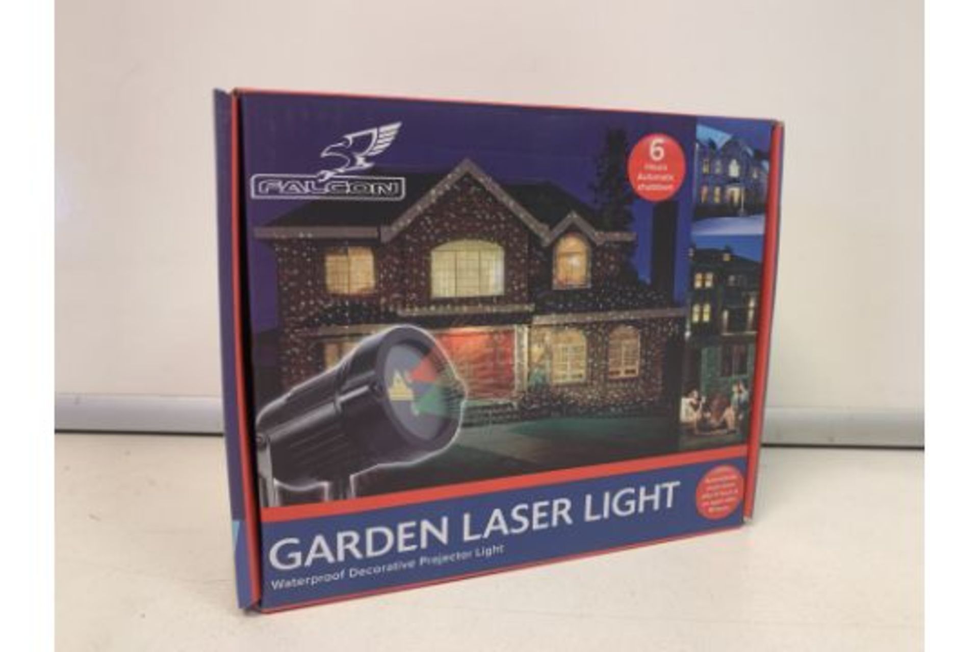PALLET TO CONTAIN 48 X BRAND NEW BOXED FALCON GARDEN LASER LIGHTS - WATERPROOF DECORATIVE