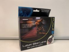 PALLET TO CONTAN 360 X NEW BOXED PURSUIT LASER BIKE LANE LIGHTS - 5 SUPER BRIGHT LEDS - WEATHER