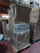 (Q100) PALLET TO CONTAIN A LARGE QTY OF VARIOUS BATHROOM STOCK TO INCLUDE: BATHROOM VANITY UNITS,