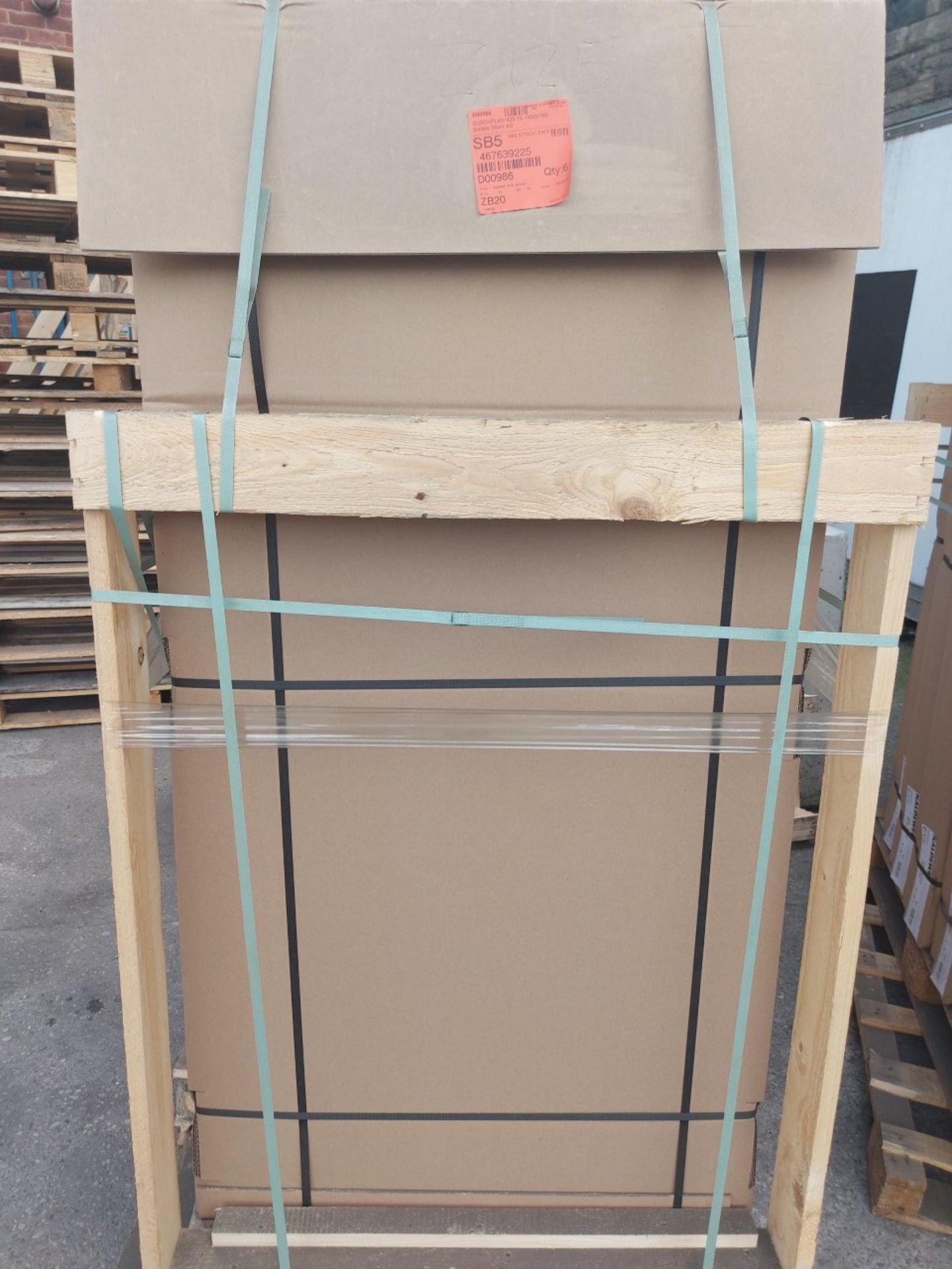 (Z125) PALLET TO CONTAIN 6 x NEW BOXED KALDEWEI DUSCHPLAN 425-1S. 1500x750MM LUXURY SHOWER TRAYS. - Image 2 of 3