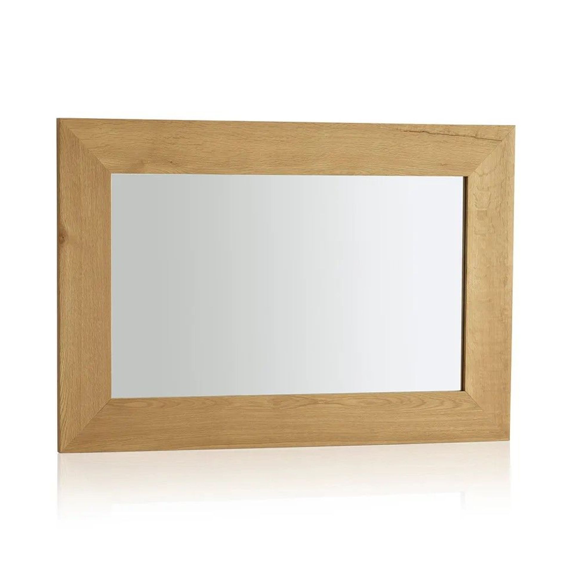 2 X NEW BOXED Cosmopolitan Mirror Natural Solid Oak 900mm x 600mm Wall Mirror. RRP £269.99 EACH, - Image 2 of 2