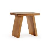 4 X NEW BOXED Natural Solid Oak Stool. RRP £130 EACH, TOTAL RRP £520. For a more open seating