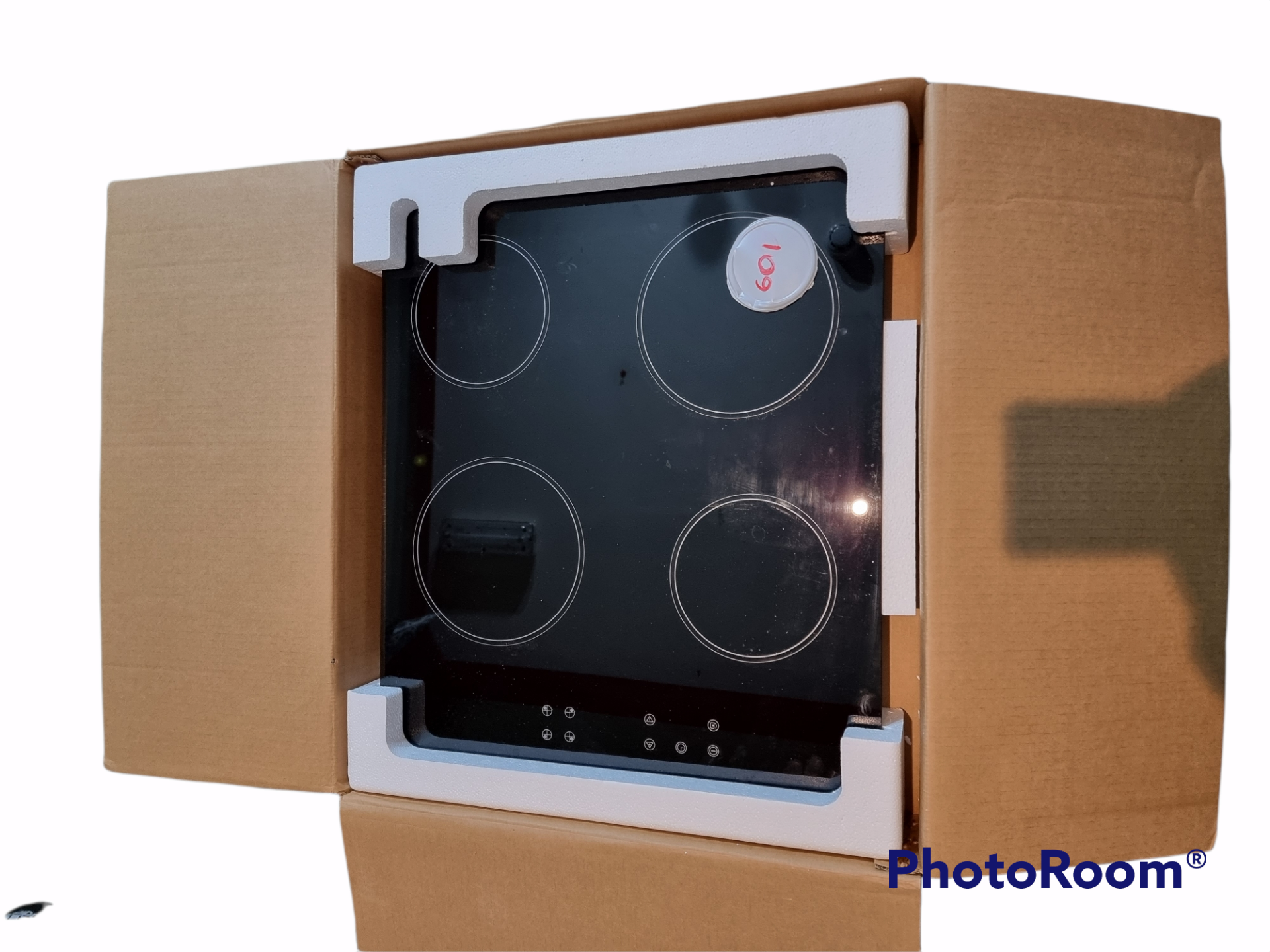 Prima 60cm Electric Hob with Touch Control PRCEH106 - Black Glass RRP £180
