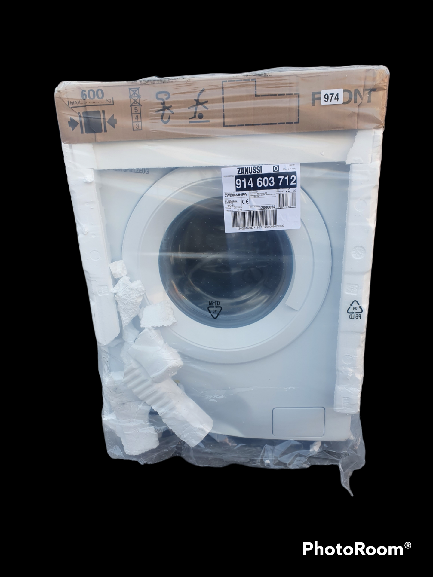 ZANUSSI AutoAdjust ZWD86SB4PW 8 kg Washer Dryer - White RRP £650