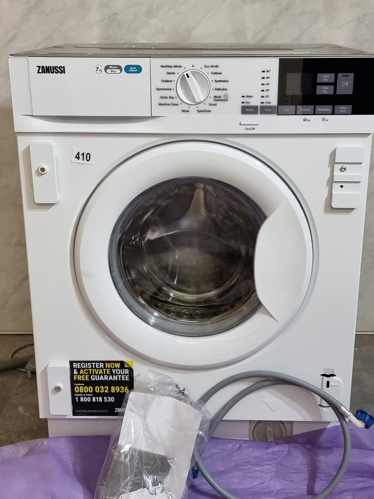 Zanussi Z716WT83BI Integrated 7Kg / 4Kg Washer Dryer with 1550 rpm - White - E Rated RRP £650