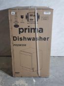 Prima PRDW300 Slimline 45cm 10 Places Integrated Dishwasher White RRP £320