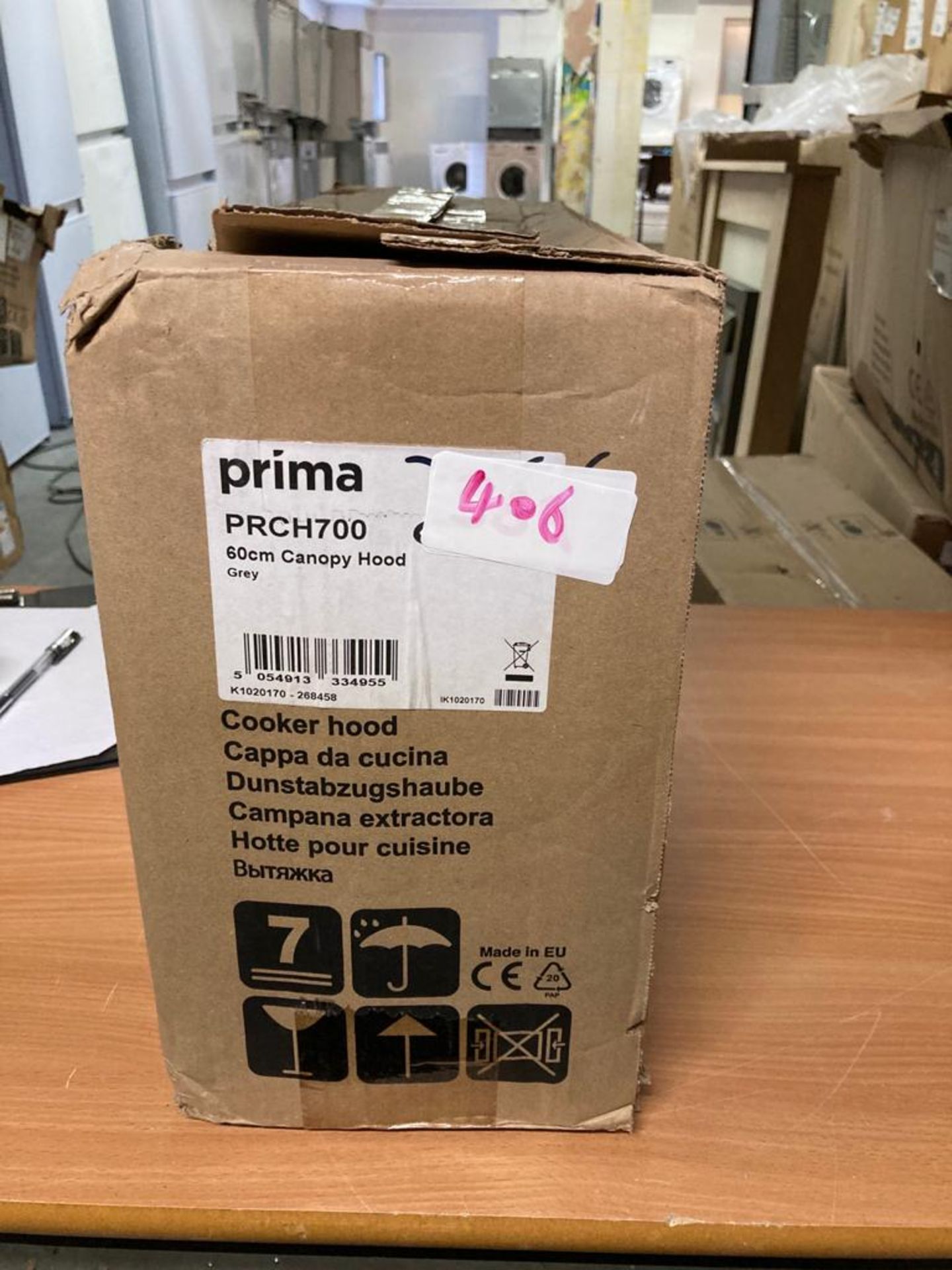 Prima PRCH700 60cm Canopy Hood - Grey RRP £90