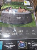 BOXED CLEVERSPA MAEVEA 6 PERSON INFLATABLE HOT TUB WITH CLEVERLINK APP. RRP £599. UNCHECKED/