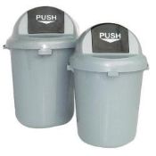 4 X BRAND NEW 60L HALF ROUND HEAD DUSTBINS RRP £55 EACH GIH808