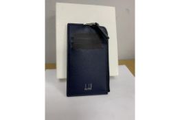 BRAND NEW ALFRED DUNHILL Gt Cadogan Zip Card Case, NVY (239) RRP £210 - 1