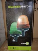 20 X BRAND NEW HALOGEN BEACONS SINGLE BOLT ROTATING GREEN - U2