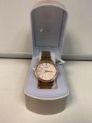 LORUS STAINLESS STEEL QUARTZ LADIES WATCH ROSE PLATING RRP £79