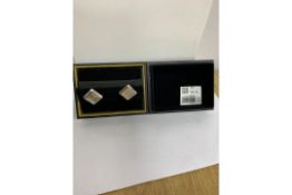 BRAND NEW ALFRED DUNHILL Gt Cufflinks, SILVER (373) RRP £270 - 1