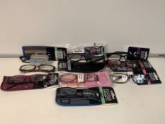 30 x NEW PACKAGED PAIRS OF ASSORTED FOSTER GRANTS READING GLASSES. ASSORTED STYLES/STRENGTHS.