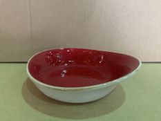 4 X BRAND NEW PACKS OF 12 STEELITE PERFORMANCE CRAFT RED BOWL 15.5CM RRP £144 PER PACK R15