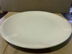 5 X BRAND NEW PACKS OF 6 STEELITE SIMPLICITY WHITE PIZZA PLATES 35.5CM RRP £180 PER PACK R17