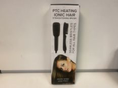 10 X NEW BOXED FALCON PTC HEATING IONIC HAIR STRAIGHTENING BRUSHES. RRP £30 EACH (ROW10/11)