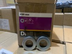 20 X NEW 4KG BOXES OF DIALL 20MM FLAT WASHER - STEEL (EB/ISLE)