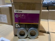 20 X NEW 4KG BOXES OF DIALL 20MM FLAT WASHER - STEEL (EB/ISLE)