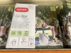 2 X NEW BOXED KETER GO BARS - NOTE BOXES ARE DAMAGED (PCK)