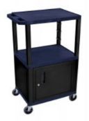 BRAND NEW BLACK PLASTIC TRAY TROLLEY RRP £270 GI436L