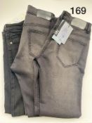 3 PIECE MIXED LADIES JEANS LOT IN VARIOUS SIZES INCLUDING N091, ABRAND RRP £180 169
