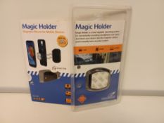 60 X NEW PACKAGED FALCON MAGIC HOLDERS - MAGNETIC MOUNT FOR MOBILE DEVICES. IDEAL FOR ALL